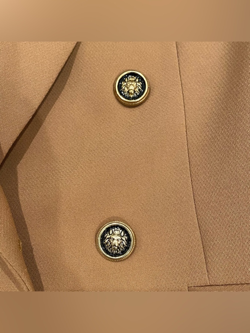 ZARA Double Breasted Camel Blazer XS - Picture 11 of 16